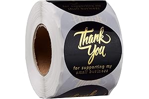 1.5 Inch Thank You Stickers | Express Gratitude with Style