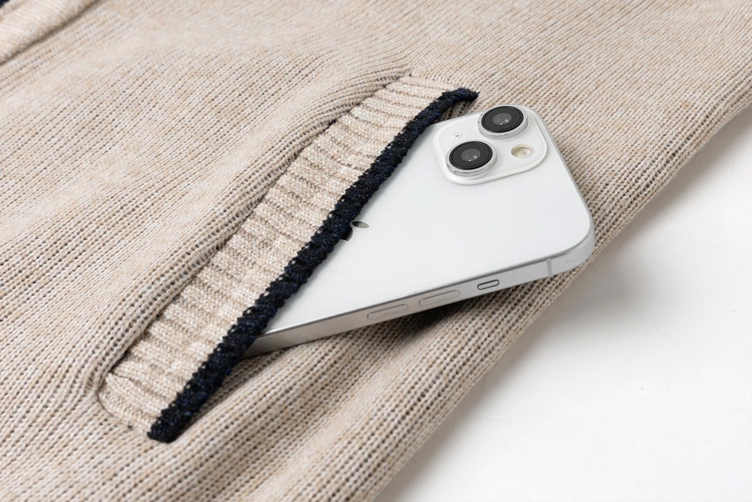 Cárdigan de Punto para Hombre Invierno Suéter Grueso Cuello Alto Cremallera