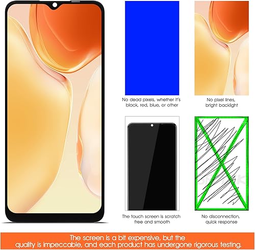 Miniatura 6 de Reemplazo de pantalla para Realme C21Y pantalla LCD frontal táctil digitalizador Asamblea la pantalla negro