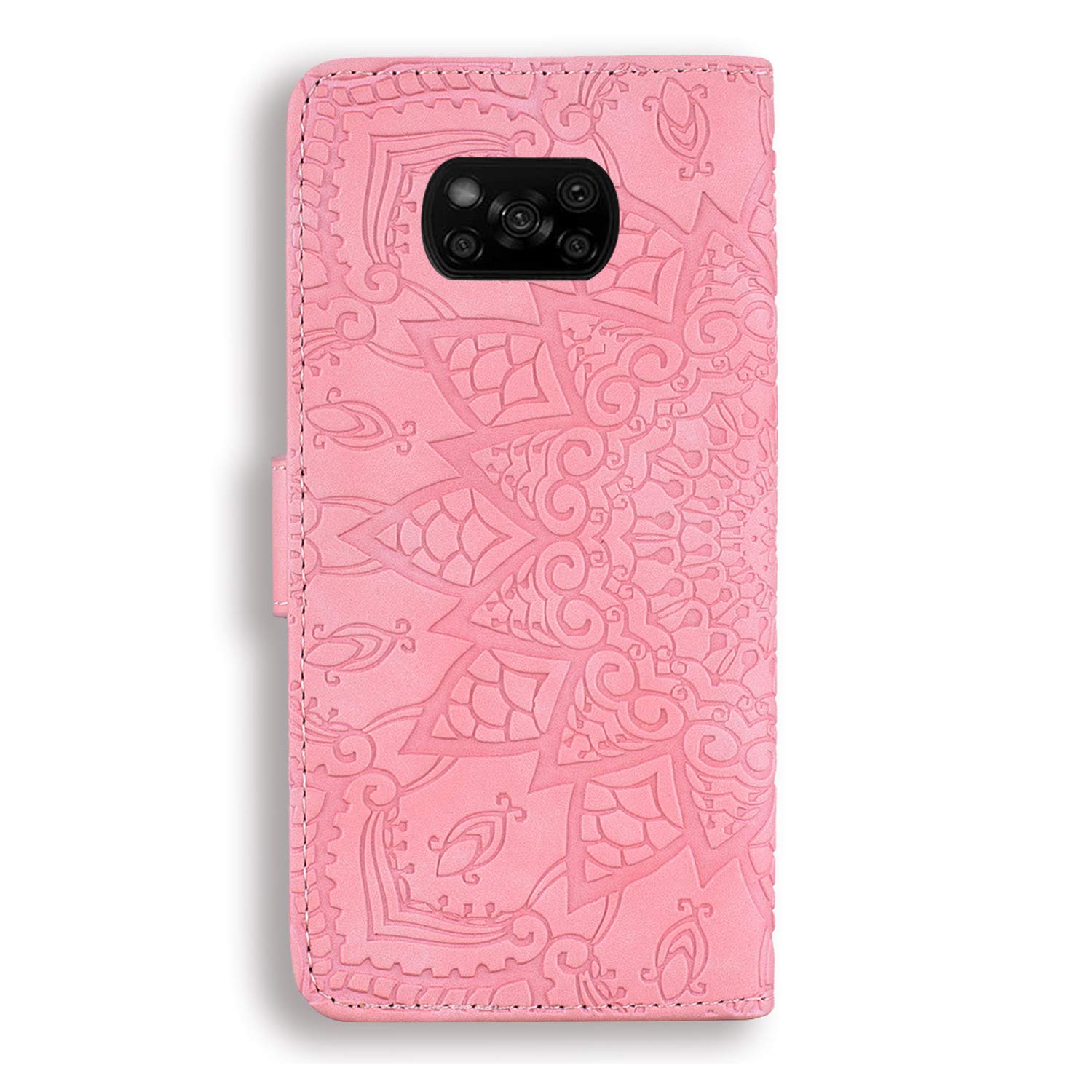 L&Btech Cover Libro Per Xiaomi Redmi Note 10 4G: Custodia Premium In Pelle PU Con Portafoglio E Chiusura Magnetica, Colore Oro Rosa - 2