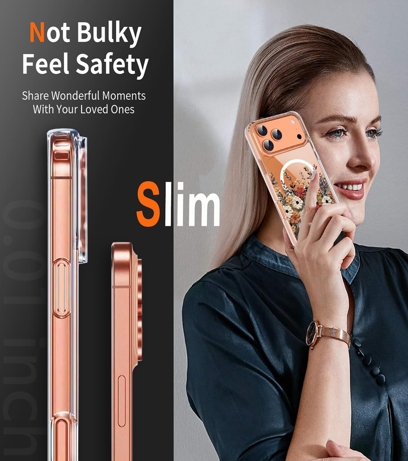 Amazon.com: TXXO for iPhone 17 Pro Max Case Clear Cute Flowers for