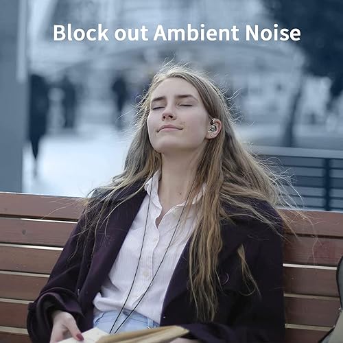 Miniatura 6 de CCZ Warrior - Auriculares de monitor intraurales, monitores de escenario con cable con controladores 3BA 1DD auriculares profesionales iem con