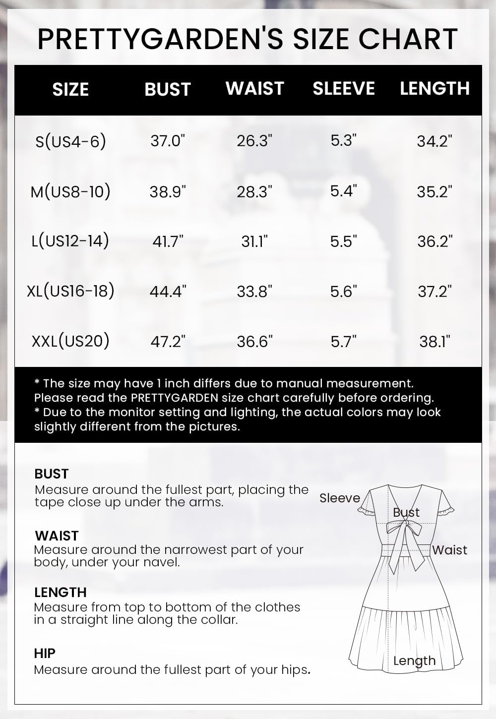 PRETTYGARDEN Women Summer Short Dress 2025 Casual V Neck Short Sleeve Tiered Bow Mini Sun Dresses Beach Vacation Sundress - Image 6
