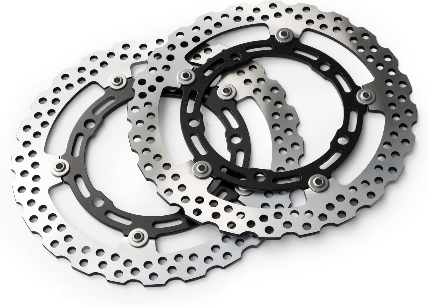 Motorcycle Front Brake Disc Rotor Fit For Kawasaki Ninja 650 Z650 Z900 Z900RS 2017-2024 (Two front brake discs)