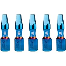 Spyder 1-Inch SQ2 Impact Driver Bit 5-Pack 19085
