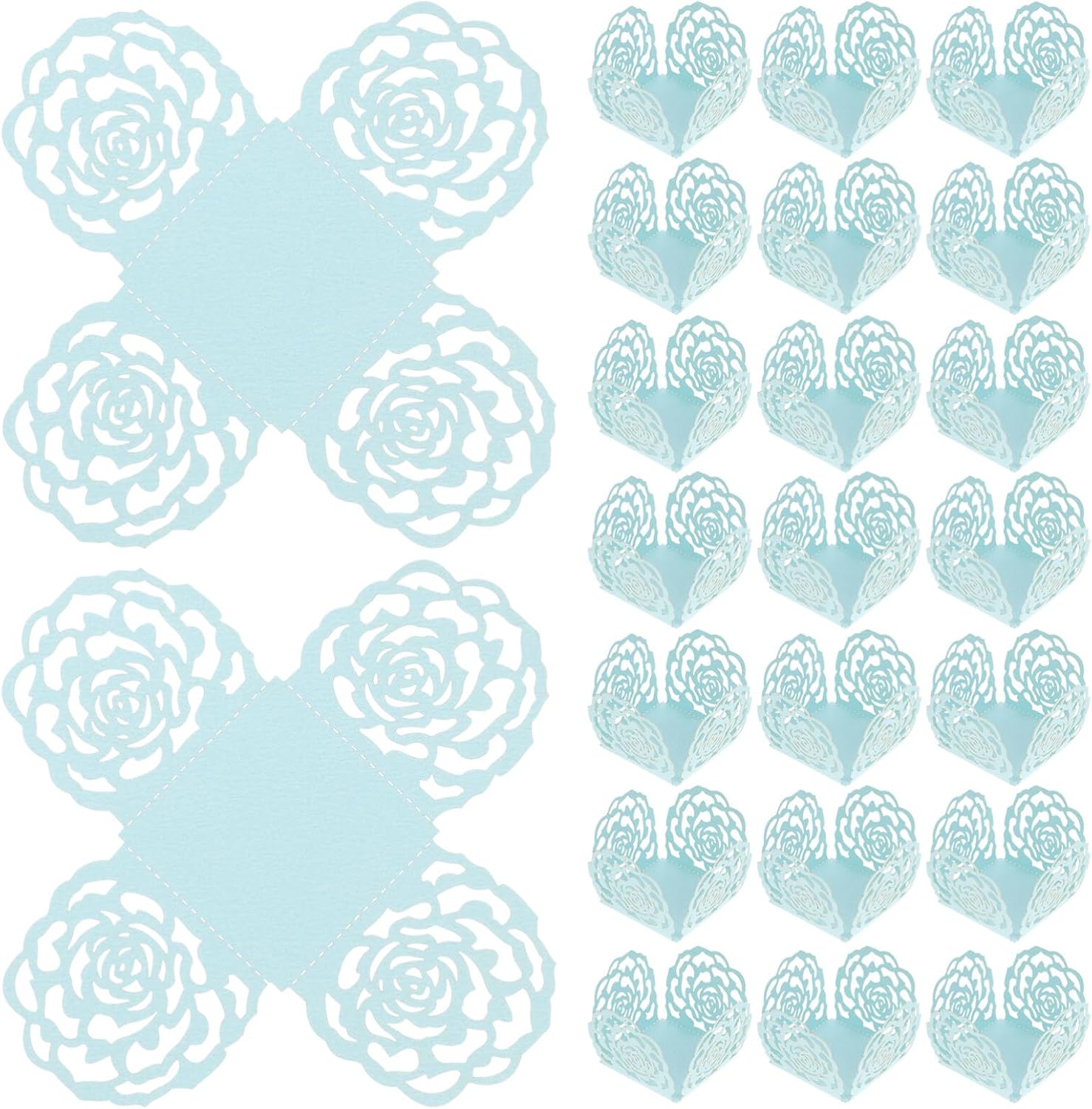 Amazon.com: Kichvoe 50pcs Chocolate Paper Cups - Truffle Candy Wrapping ...