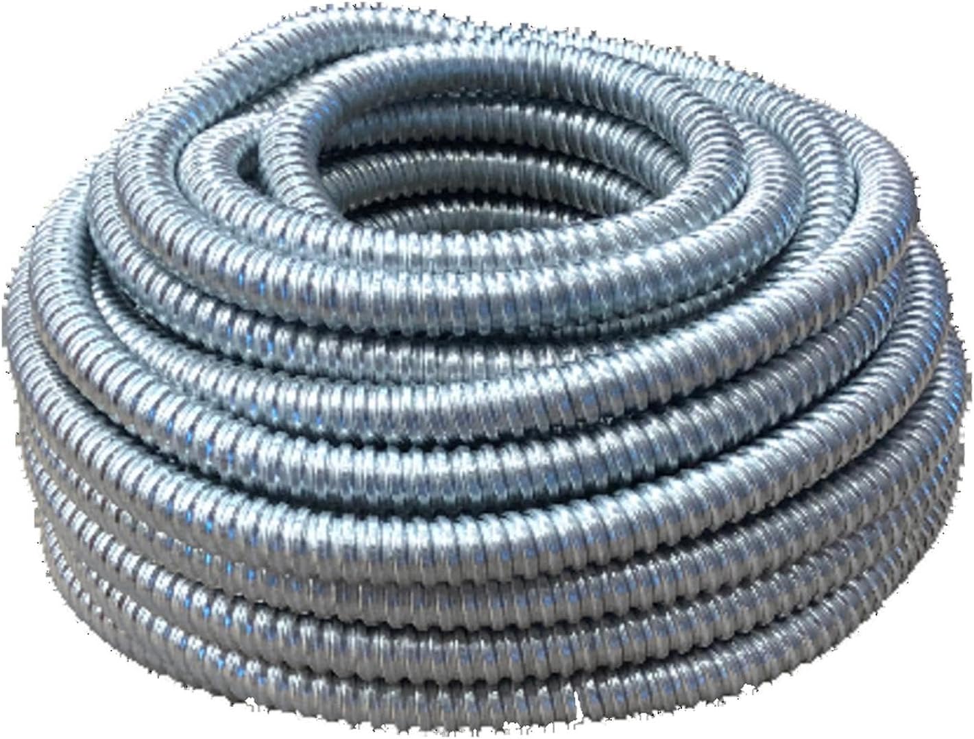 Woods 55082305 AL Flex Fo7500050M Type Rwa Reduced Wall Flexible Conduit; 3/4 in X 50 Ft; Aluminum