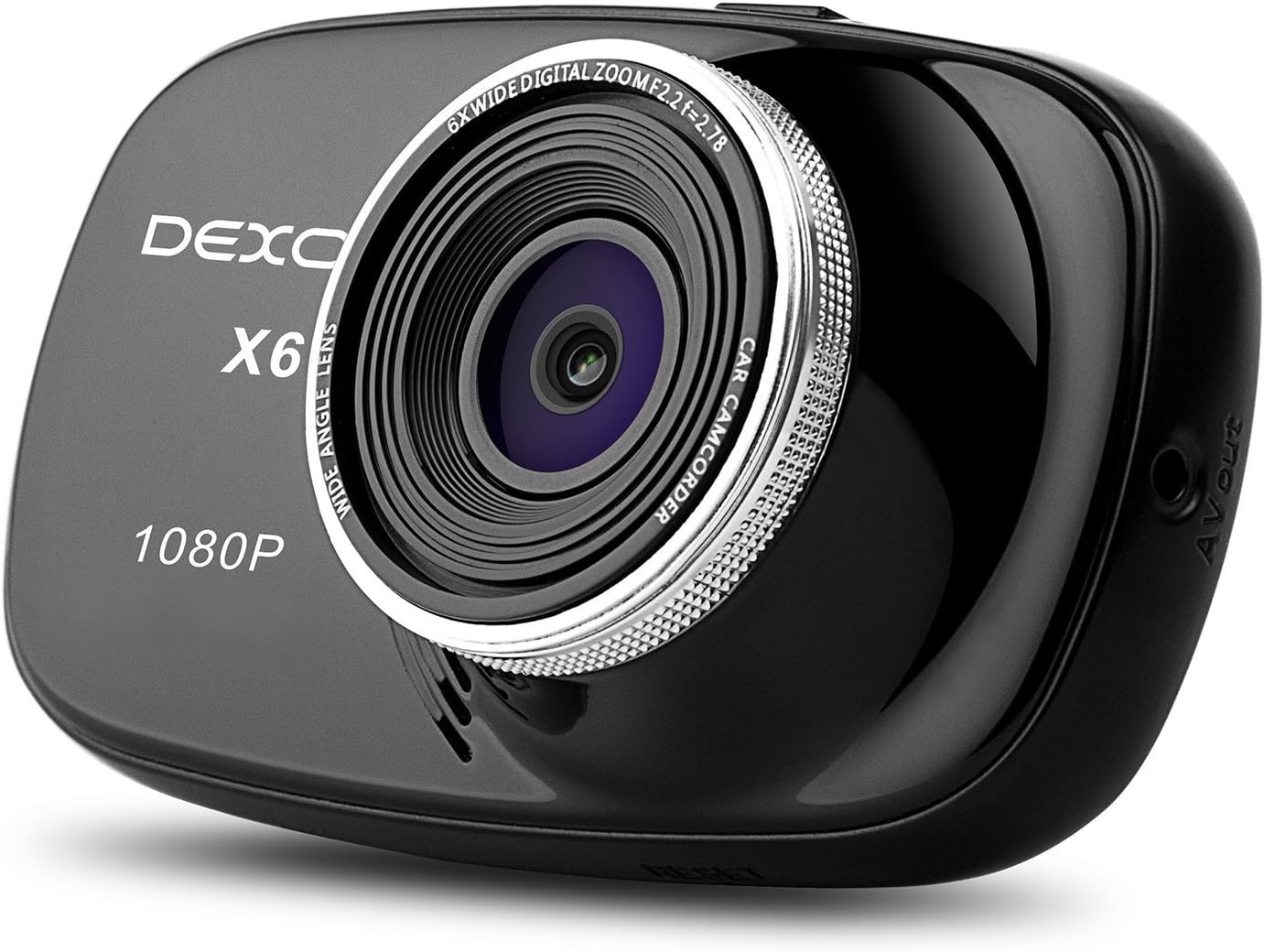 Dexors X6 Car Dash Cam 2.7 Inches LCD FHD 1080P 170 Wide Angle Dashboard Camera Recorder with G-Sensor, WDR, Loop Recording (Novetek NT96650 Chip)