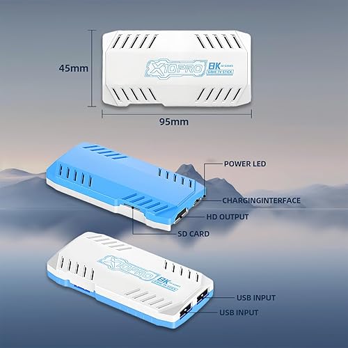 Miniatura 7 de X10 Pro 2025 - Consola de juegos retro, más de 50000 juegos 51 consola emuladora, salida 4K HD Retro Gaming Stick con controladores inalámbricos de