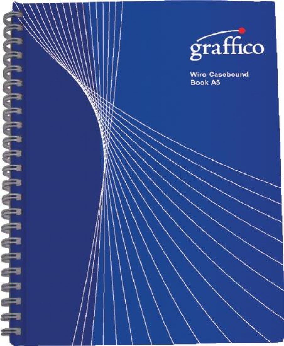 Graffico A5 Twin Wire Board Cover Notebook of 160 Pages (Pack of 1)