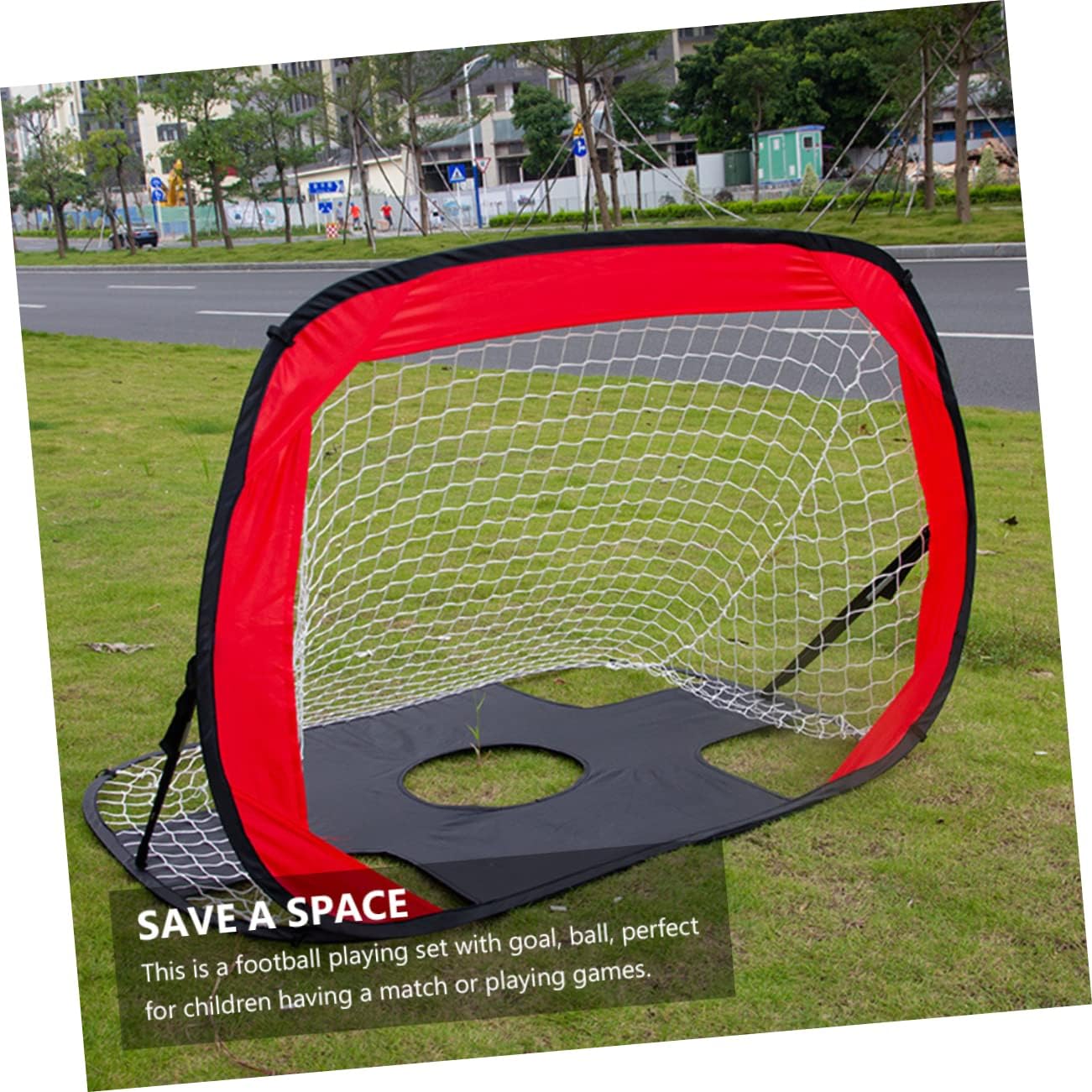 Portable Soccer Goal Set for Boy Girl Lightweight Tear-Resistant Oxford Indoor and for Youth Training and Athletic Skills Development