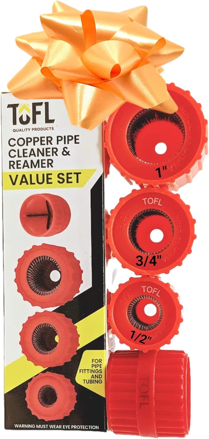 Value Set Copper Pipe Cleaner and Reamer Tested and Proven by