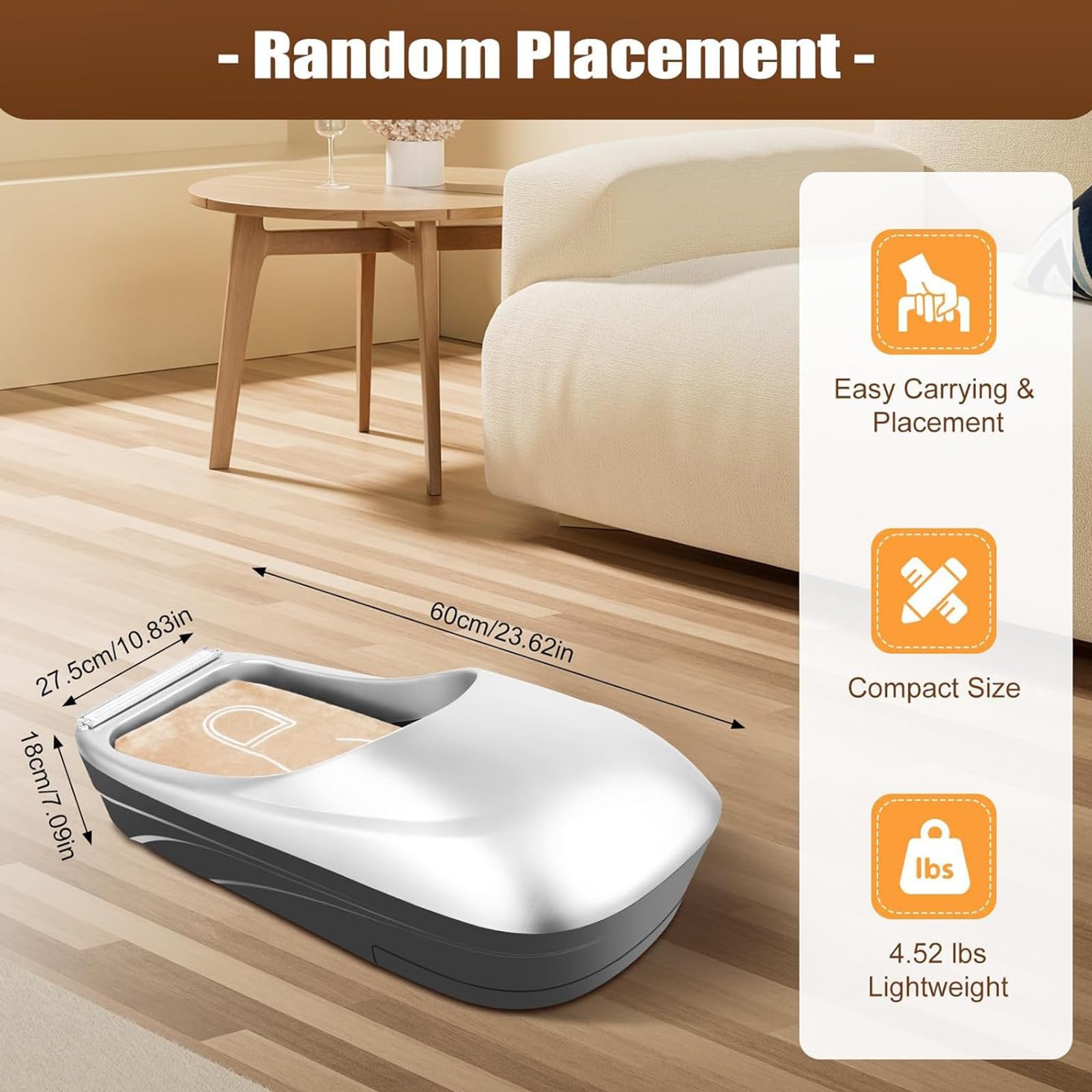 MRKU Dispensador automático de cubrezapatos con película de PE, Protector de Suelo Manos Libres para el hogar, la Oficina y la clínica.
