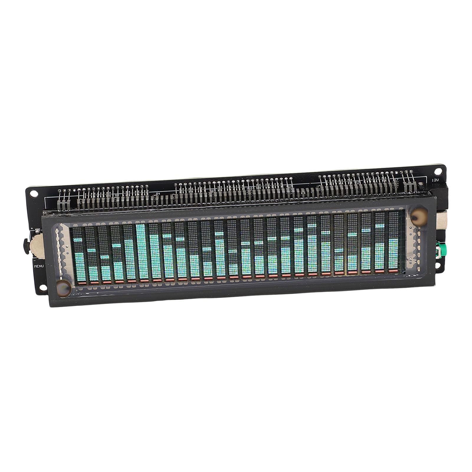 Analizzatore di Spettro Audio con Display VFD, AGC Avanzato, Misuratore del Suono del Suono 32Hz-20KHz, per Musicisti Ed Appassionati di Audio