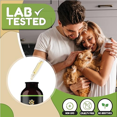 Miniatura 9 de Billion Pets - Aceite de cáñamo para perros y gatos - Ayuda con la ansiedad, dolor, estrés, sueño, artritis, alivio de convulsiones - Soporte de