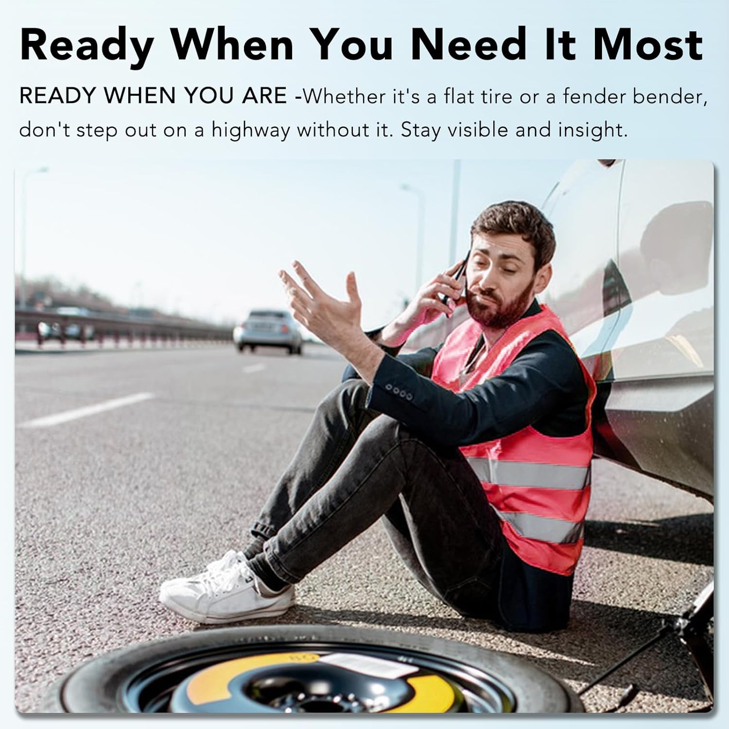 3-Pack Reflective Safety Vest For Women Men - High-Visibility Safety Vest with 2in Reflective Strips for Emergency, Construction, and Safety Use-Pink XL - Image 5