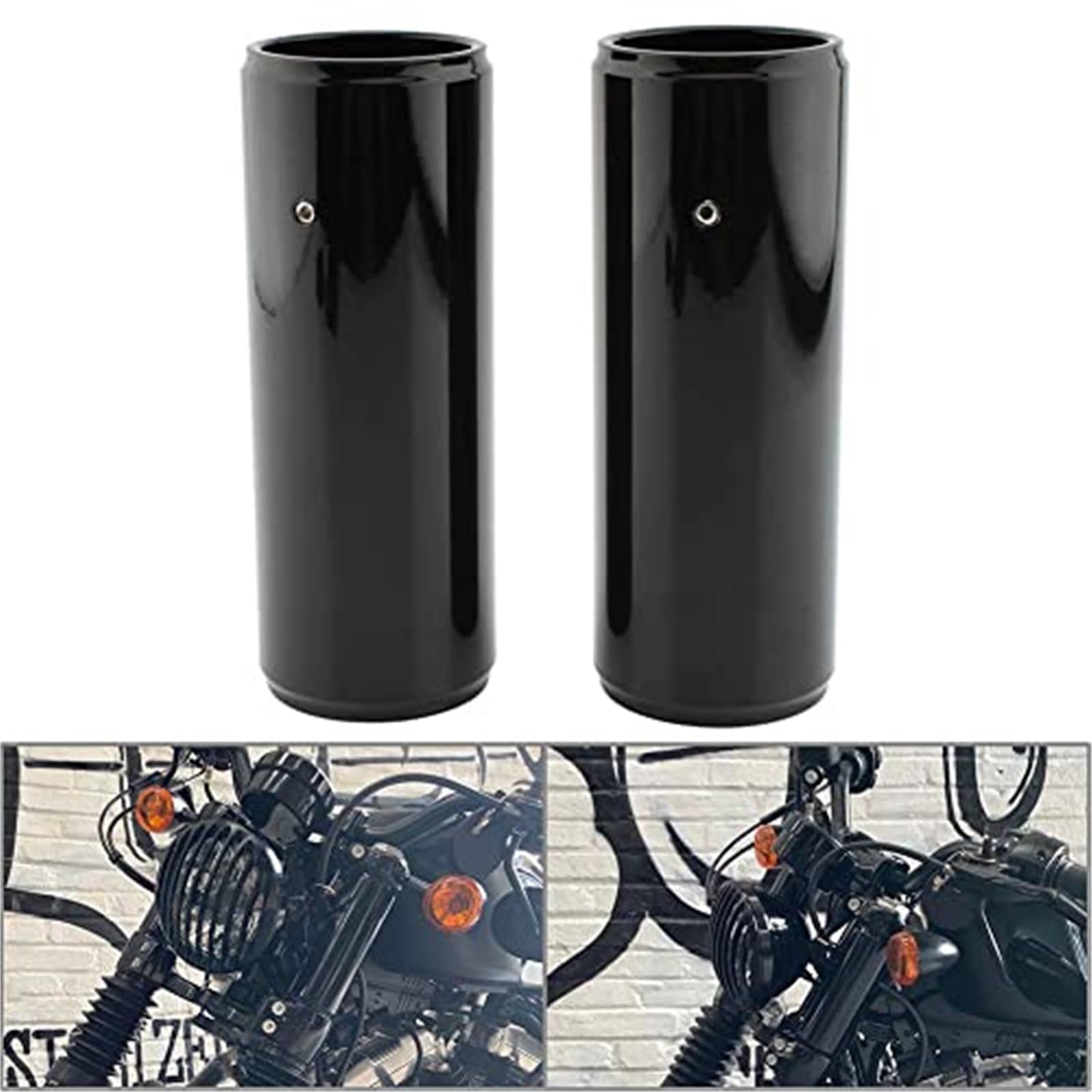 Motocykl 50mm przód, zestaw osłon rury widelca, do Harley, Sporster, forty-Eight XL1200X 2016-2022 Regulowana wtyczka przedniego widelca