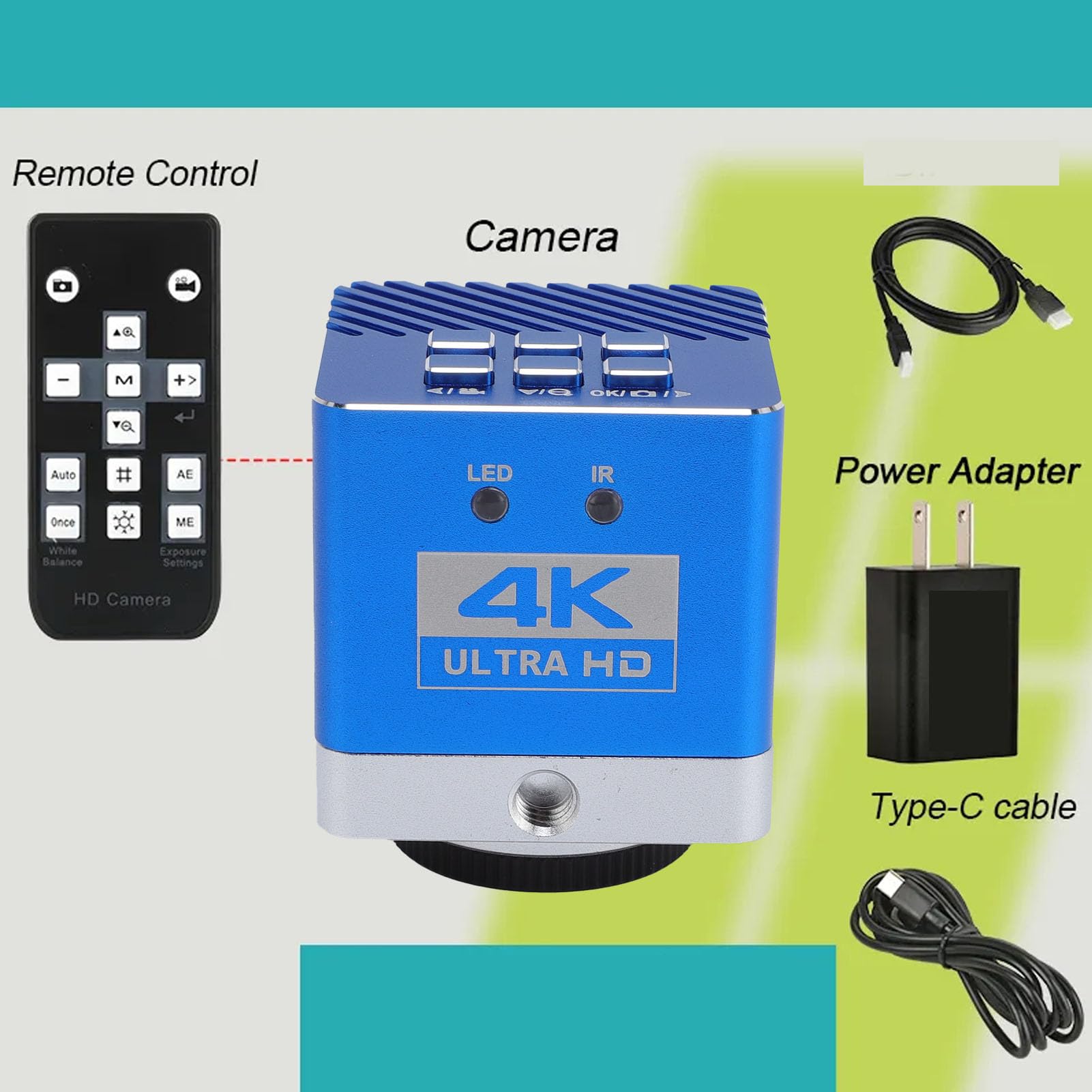 Cámara de Microscopio 4K Sensor Profesional de 8,3 MP Salida USB para Investigadores de Laboratorio