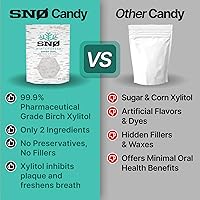 Vista 20 de Wintergreen KETO - Chips de caramelo de xilitol (paquete de 6) – Lata SNØ de 1.5 onzas – Caramelos sin azúcar con solo 2 ingredientes Bajo