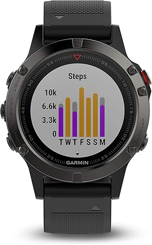 Miniatura 3 de Garmin fnix 5 Smartwatch Multisport GPS de alta calidad y robusto Reloj únicamente 47 mm Gris negro Slate Gray Black Band