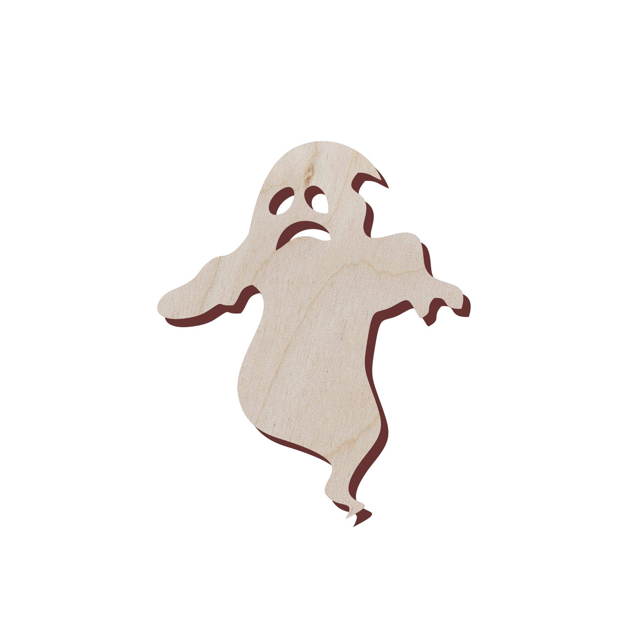 30 Sagome Di Legno Fantasma Per Halloween – 10 Cm, Non Finite, Fai-da-Te, Per Decorazioni, Appendini, Etichette Regalo E Craft - 6