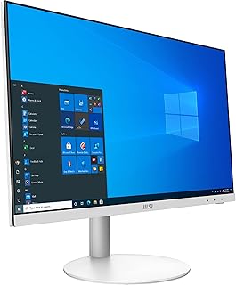 MSI PRO AP241 AIO Desktop, 23.8" FHD IPS-Grade LED, Intel Core i5-11400, 8GB DDR4, 250GB SSD, WiFi 6, BT 5.1, White, Windows 10 Home, PRO AP241 11M-008US