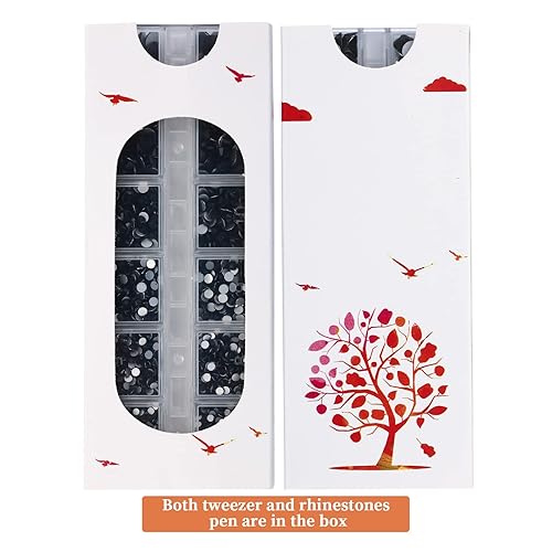 Vista 56 de 3820Pcs Light Green Flatback Rhinestones for Bedazzling, 2-6.5mm Small Rhinestones Diamonds Kit, Flat Back Crystals Gems for Nail Art and Crafts