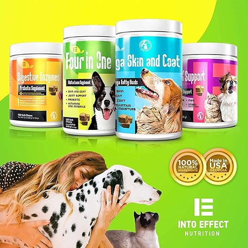 Miniatura 7 de IE - Multivitaminas para perros 4 en 1 | Apoyo para las articulaciones, salud inmunológica, salud de la piel y el corazón | Apoyo para las