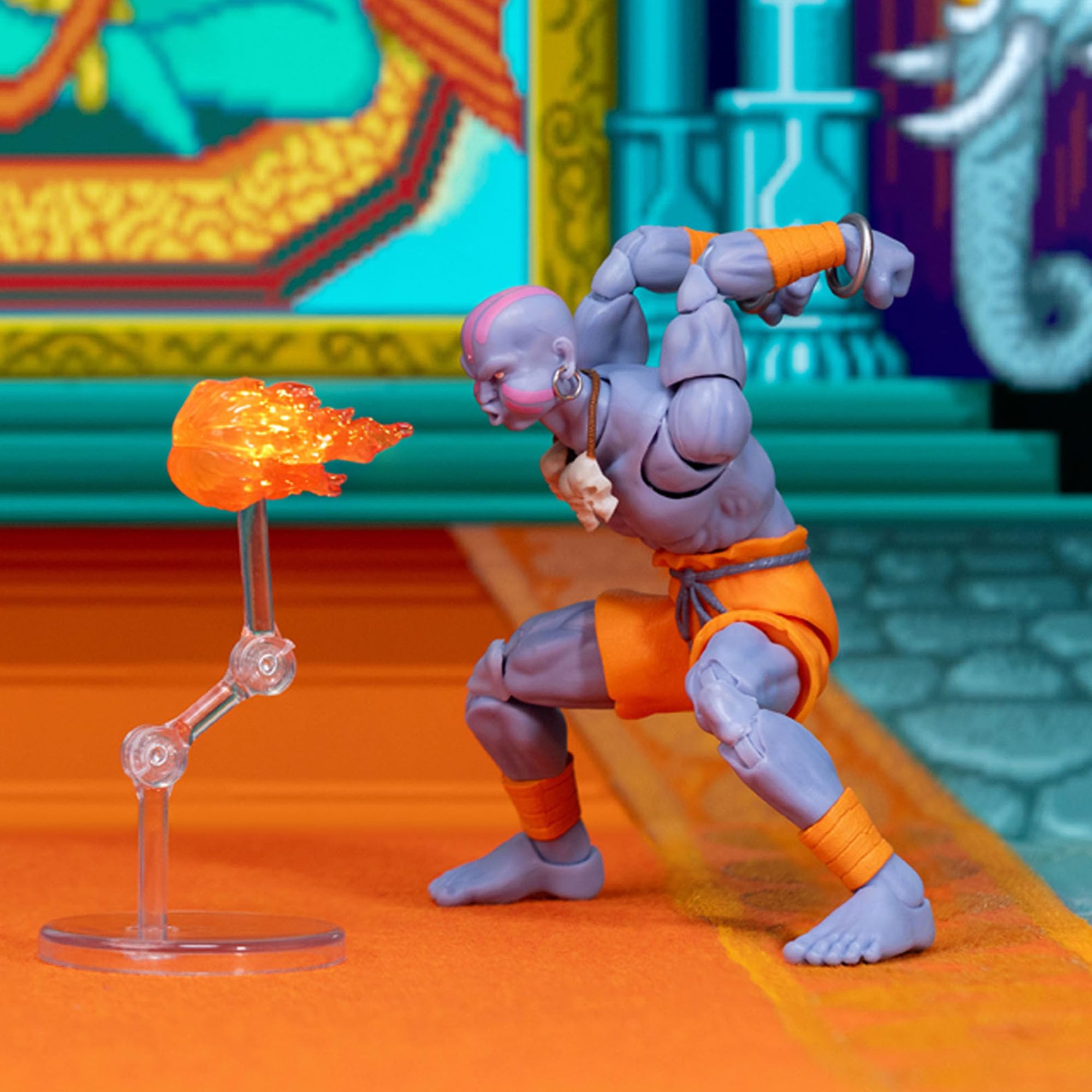 Jada Street Fighter II Figura Dhalsim Player 2 Deluxe, edición Limitada Next Level, Escala 1:12, 17 cm, Accesorios Intercambiables, Licencia Oficial (9336690314R00)