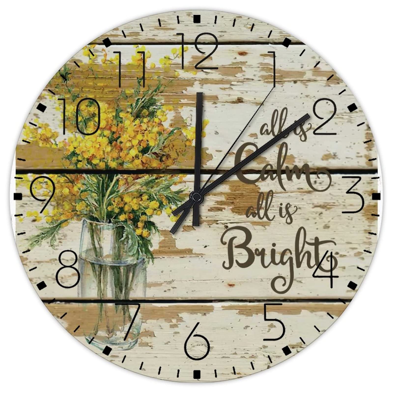 Horloge murale en bois double face : l'heure visible partout chez vous