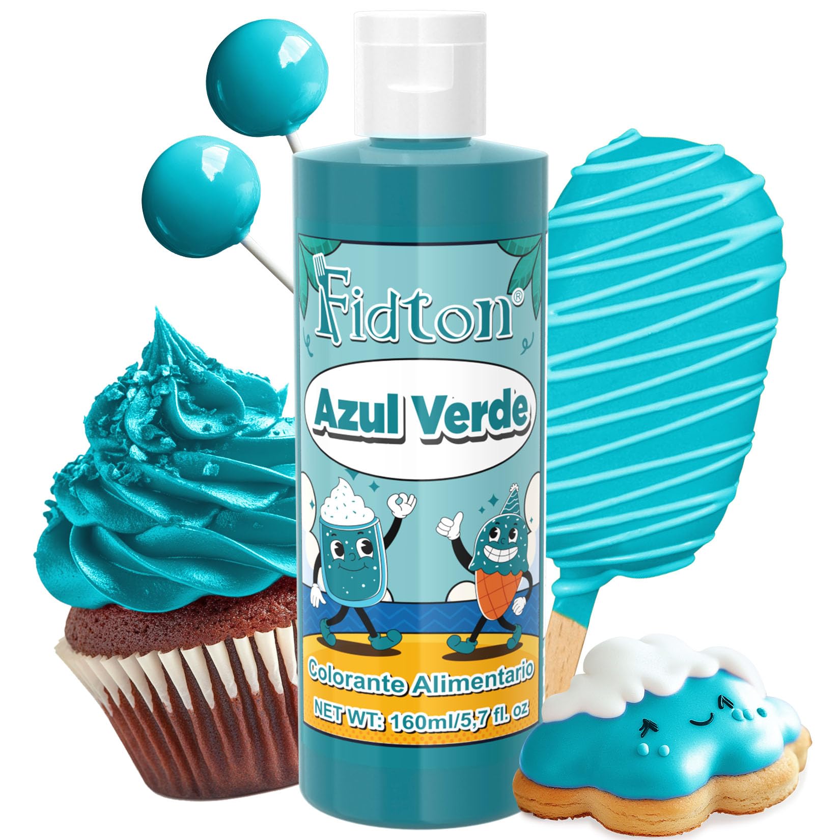 Colorante Alimentario 160ml - Gran Capacidad Colorantes Alimentarios Reposteria Altamente Concentrado para Decoración de Pasteles, Colorante Alimenticio para Fondant Colores, Macarrone, Donuts - Rojo — view 15