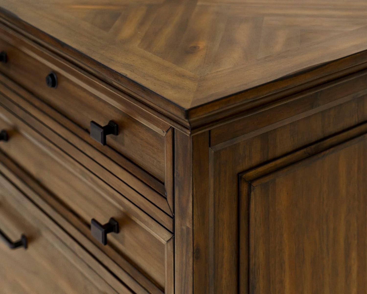 Porter Brown Wood 2-Drawer Lockable Lateral File Cabinet