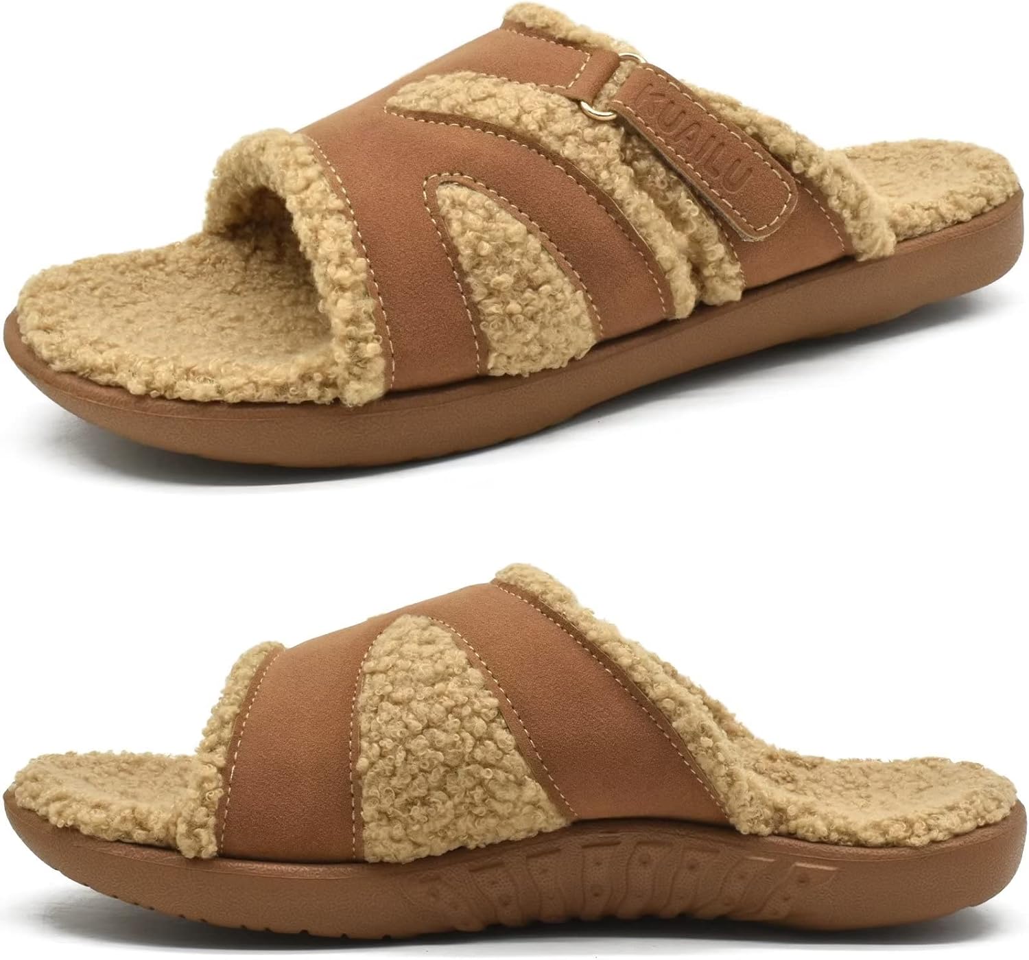 KuaiLu Womens Orthotic Slippers Comfy Plantar Fasciitis