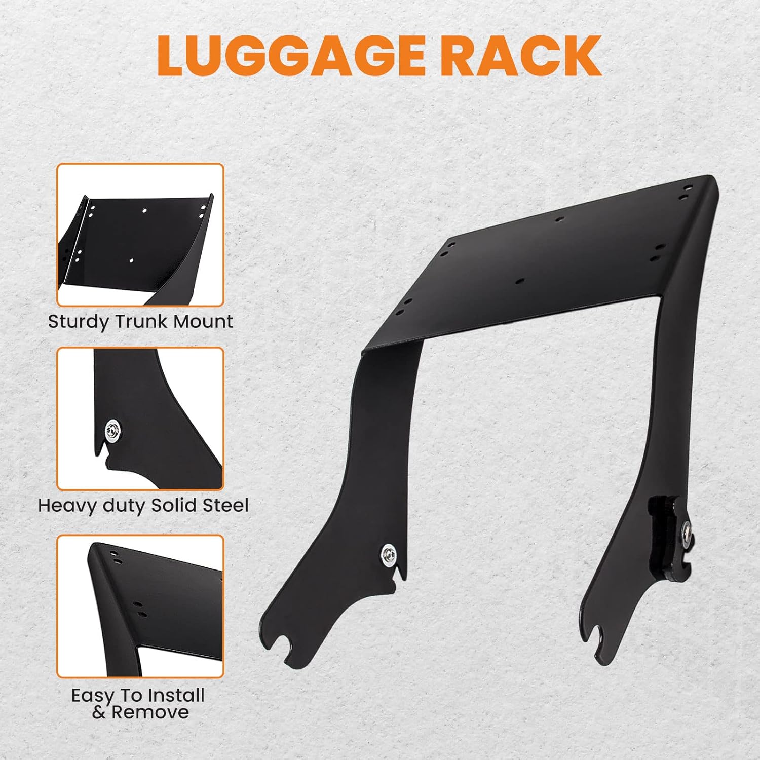 maXpeedingrods Tour Pack Trunk Mounting Bracket for Harley Touring 1996-2008 Luggage Rack for Chopped Tour-Pak for King Tour-Pak