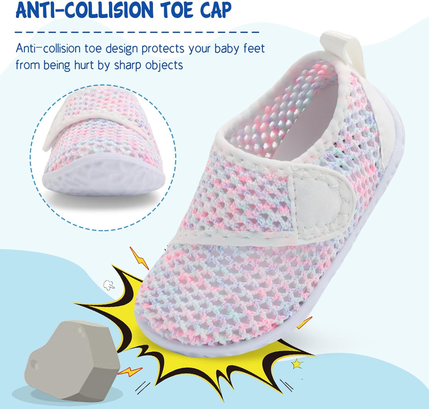 LeIsfIt Toddler Water Shoes Boys Girls Barefoot Aqua Socks Kids Breathable Quick-Dry Swim Shoes for Beach Pool Surf - Image 4