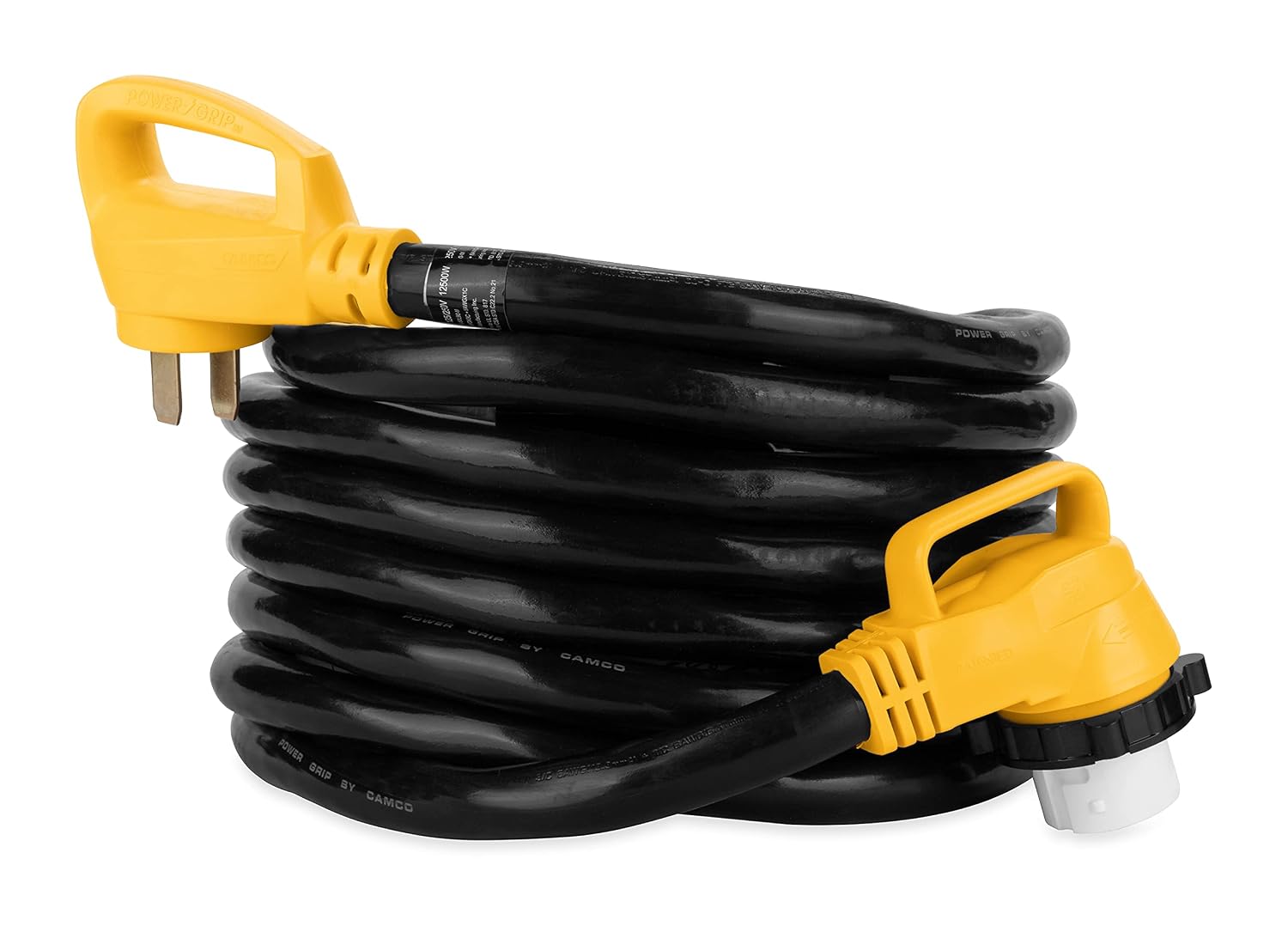 Camco 55574 25' PowerGrip 90 Degree Extension Cord with Locking Adapter (50 Amp) - Review, Price and Buying Guide