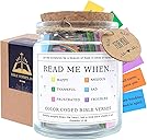 Bible Verse Jar, Christian Gifts for Women, Inspirational Scriptures for Women, Daughters, Bible Accessories, Valentine day Gifts, Decorative Glass Inspirational Scripture Jar