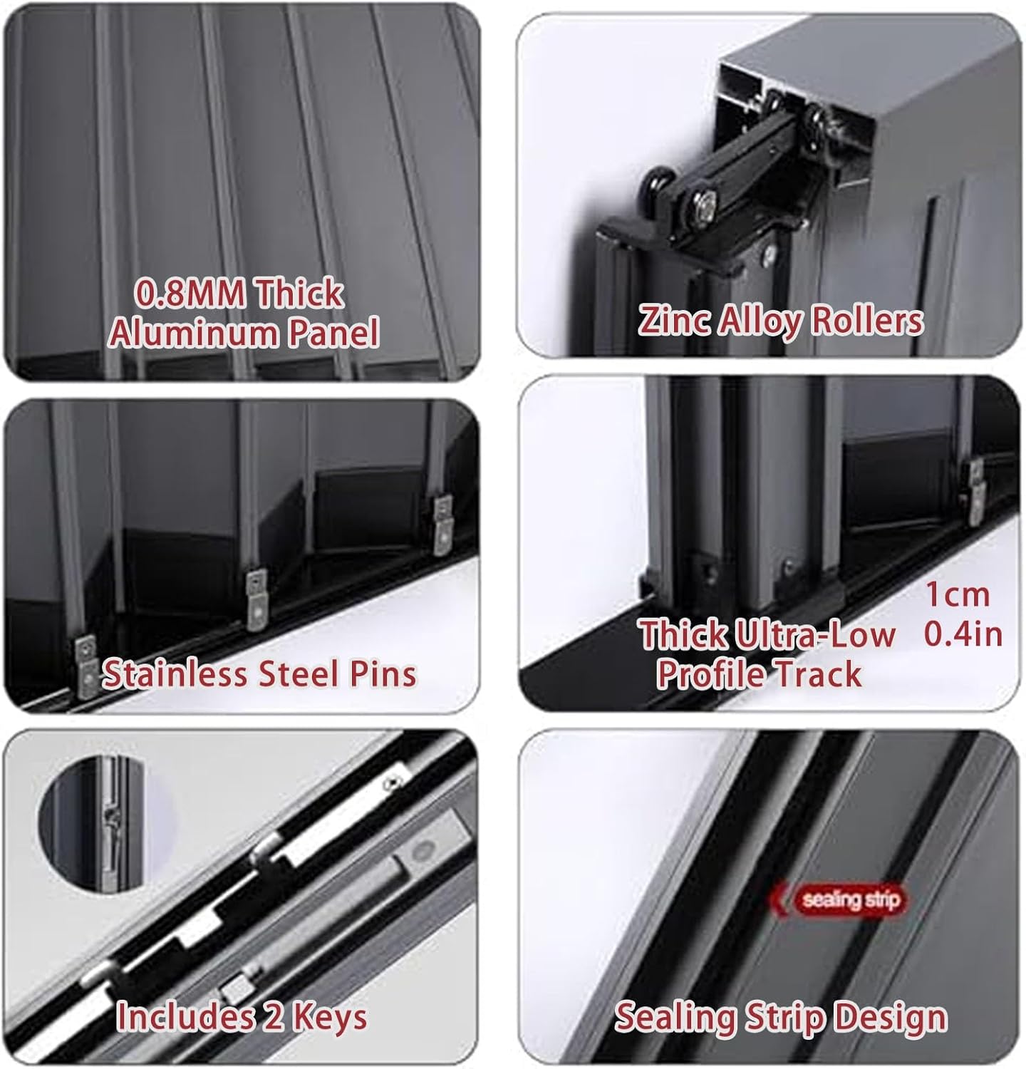 Aluminum Alloy Telescopic Folding Doors Metal Room Divider Sliding Door with Accessories 22 30 40 50 60 70 80 in Kitchen Bathroom Office Privacy Gate Customizable Closet Doors Screen(31x82in)