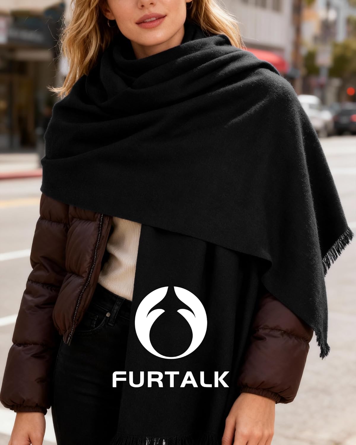 FURTALK Winter Scarf for Women Soft Warm Shawls and Wraps Warm Long Blanket Scarf - Image 2