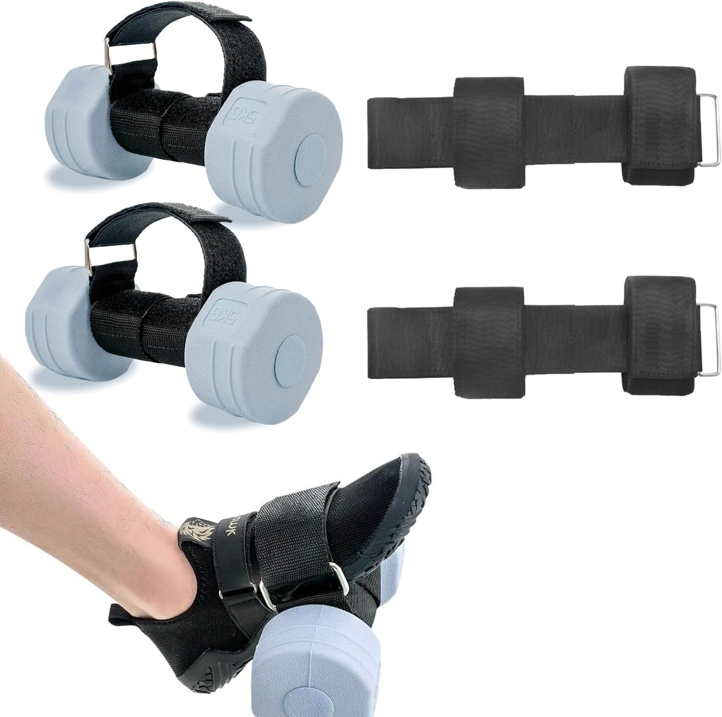Feet Weight Lifting,Adjustable Dumbbell Foot Attachment For Hip Flexor Raises,Leg Lift Exercise Equipment Dumbbell Ankle Strap,Leg Exercise Weights