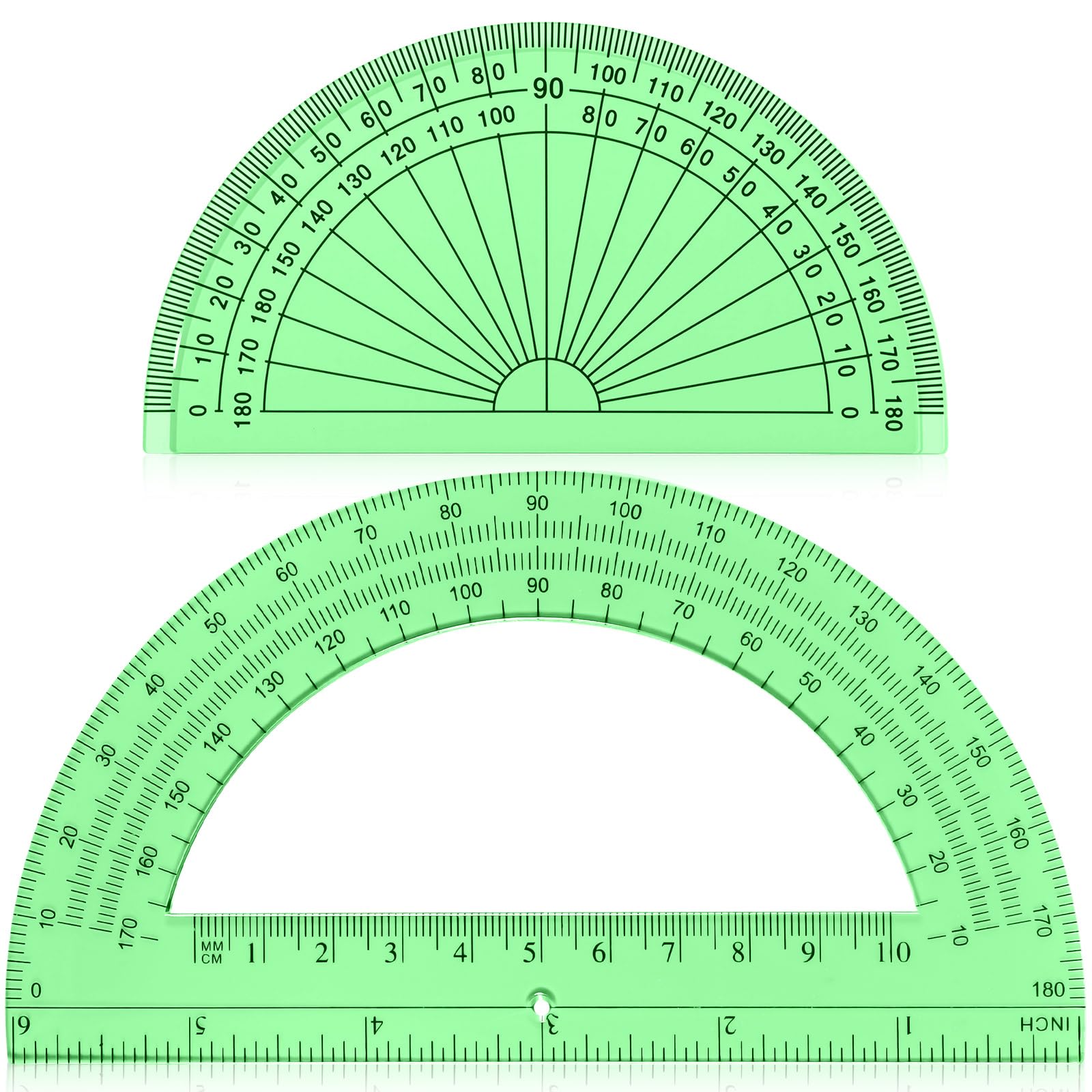 EBOOT 2 Pcs Plastic Protractors