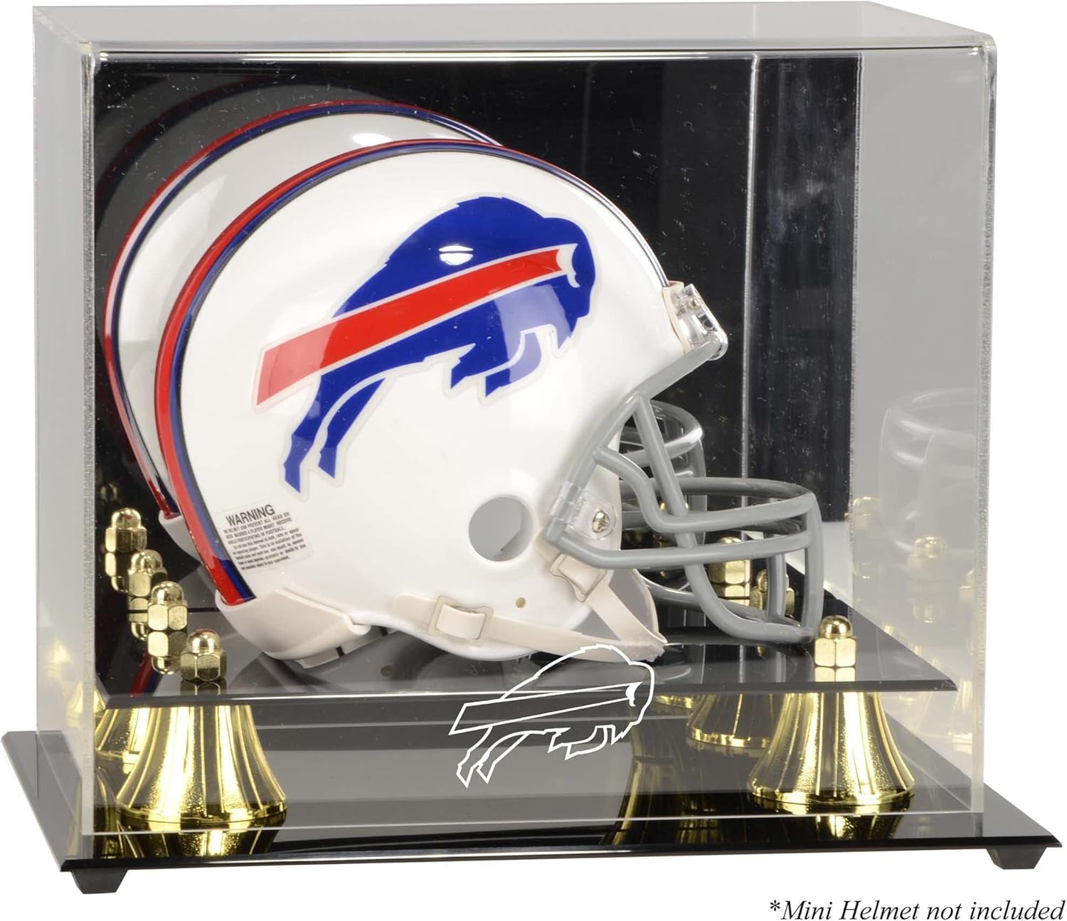 Buffalo Bills Mini Helmet Display Case - Football Mini Helmet Free Standing Display Cases ''Case Only''