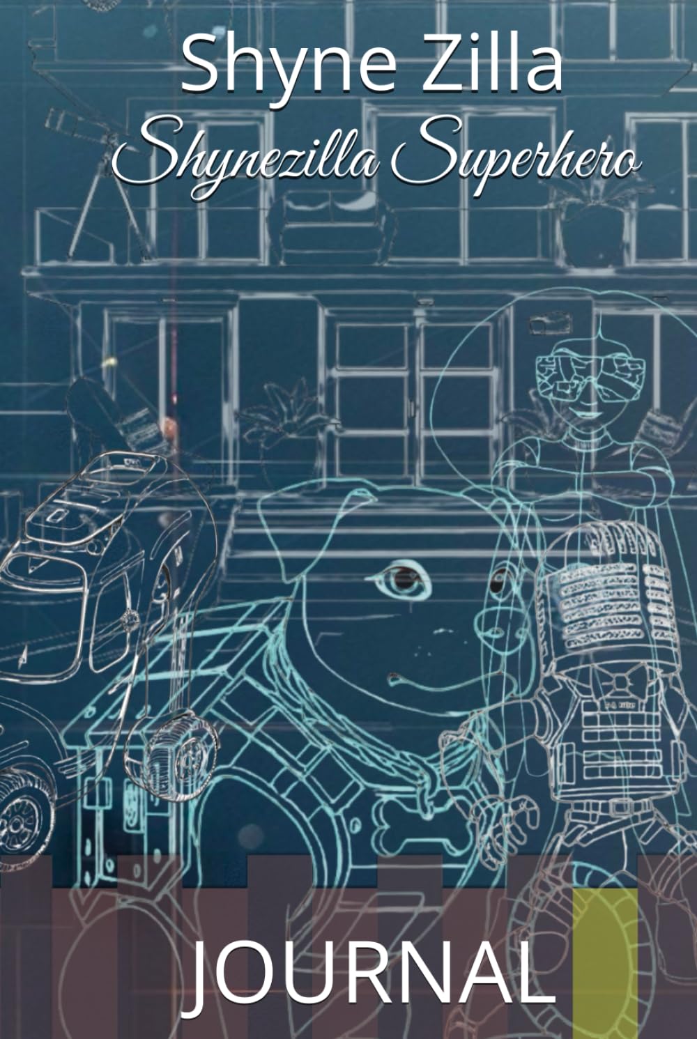 JOURNAL Shynezilla Superhero carnet intime et bloc-notes d'écriture
