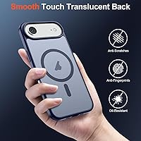 Vista 766 de SUPFINE - Funda magnética para iPhone 13 Pro Max (compatible con MagSafe), (protección contra caídas de grado militar de 10 pies), delgada, Negro