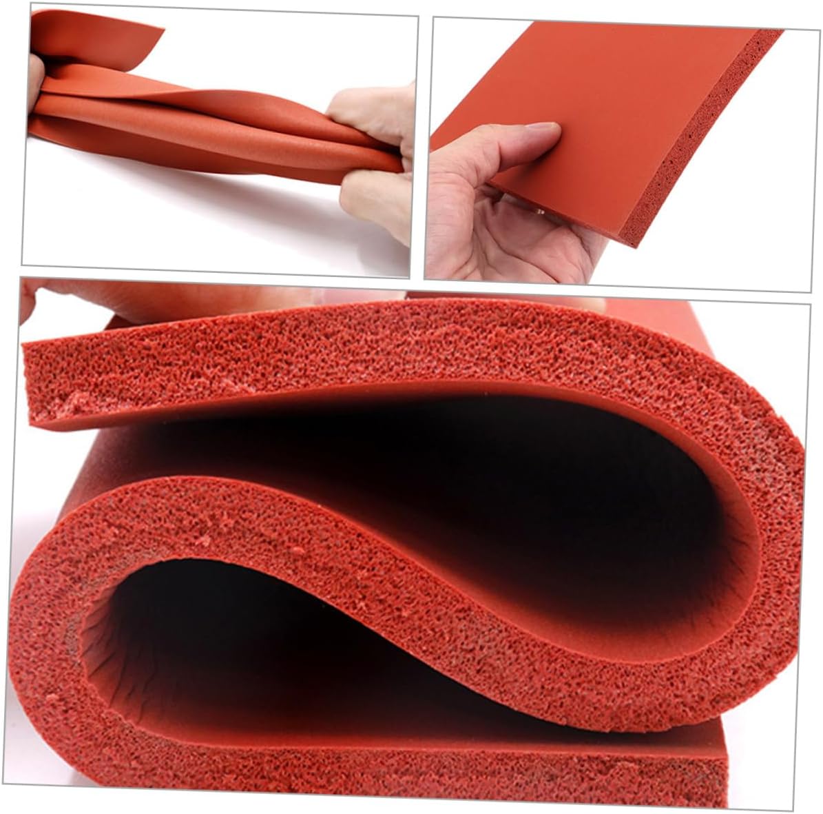 SEWACC 3Pcs Professional Heat Press Pad Set High-Temperature Resistant Silicone Mats for Heat Pressing Wear-Resistant Insulation Pads for T-Shirt Pressing and DIY Projects