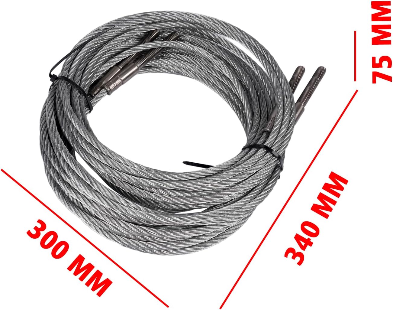 Equalizer Cables Set of 2 Replacement for Quality 9000AS and Q-10000 Two-Post Lift #26K06010 BH-7233-100