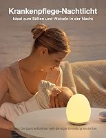 sympa Éjszakai Lámpa Babáknak, Szilikon LED Etetőlámpa 8 Színnel, Dimmer, 1H Timer, USB-C Töltés 7