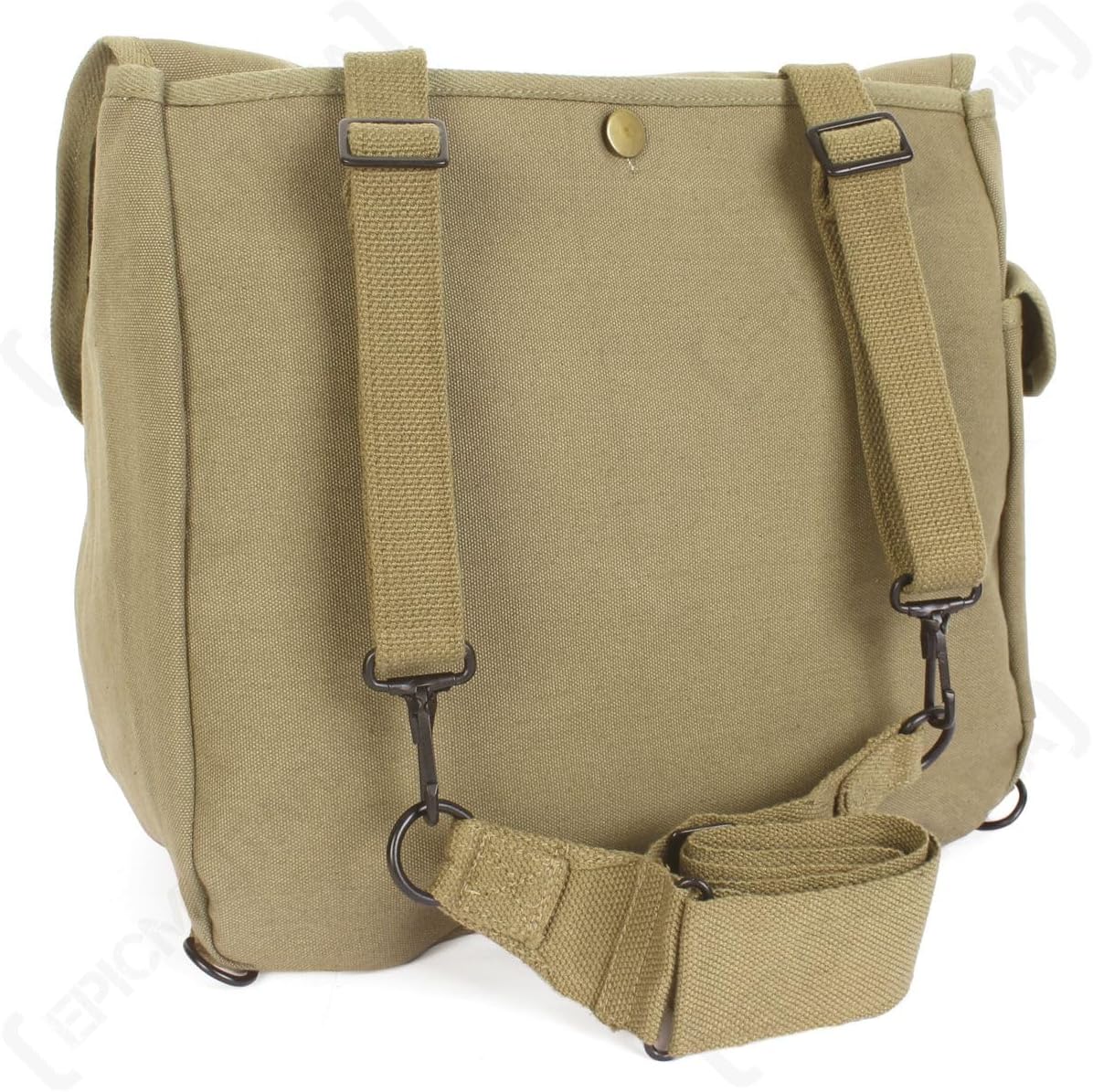 U.S. WW2 M1936 Musette Bag w/Shoulder Strap,WWII Shoulder Messenger Bag, Vintage Tactical Bags Military Crossbody Haversack - Image 4