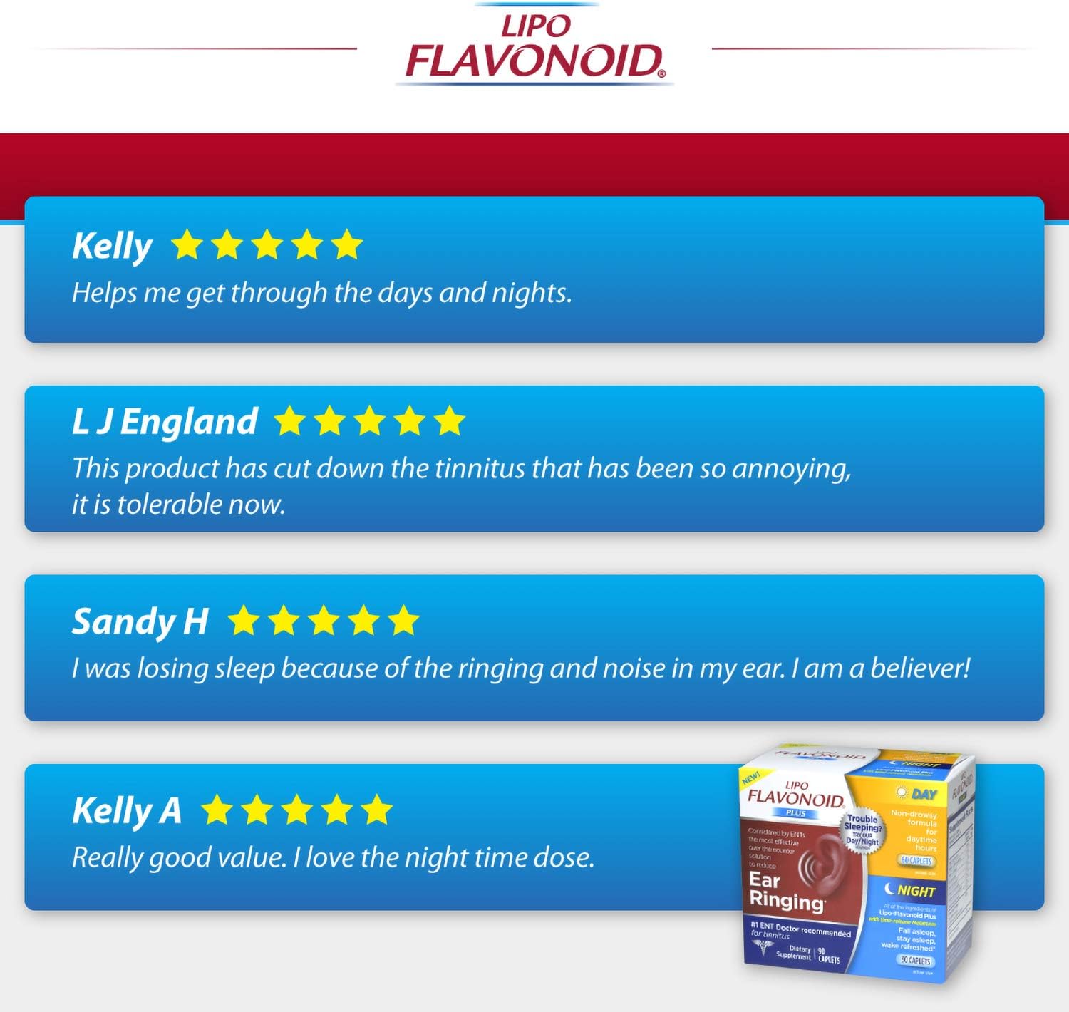 Lipo-Flavonoid Day and Night Combo Kit | Contains #1 ENT Doctor Recommended Lipo-Flavonoid Plus and Lipo-Flavonoid Night with Melatonin to Help Tinnitus Sufferers Sleep | 90 Caplets : Toys & Games