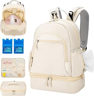 Breast Pump Backpack Fit for Spectra S1 and S2 with Removable Cooler Compartment, Pumping
